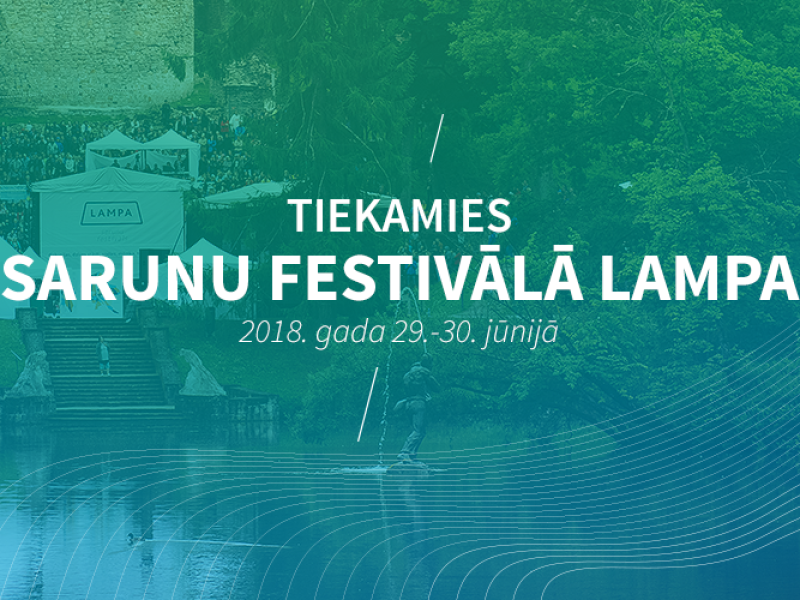 Aicina iedegt Sarunu festivālu LAMPA, piesakot savus pasākumus 